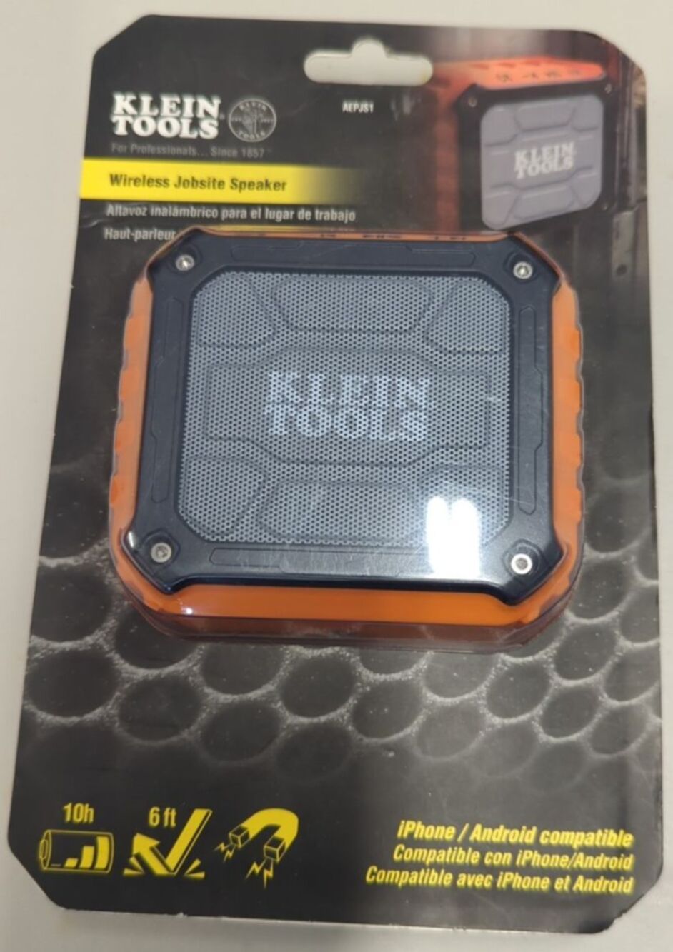 KLEIN Tools  Bluetooth® Speaker AEPJS2 with Magnetic Strap
